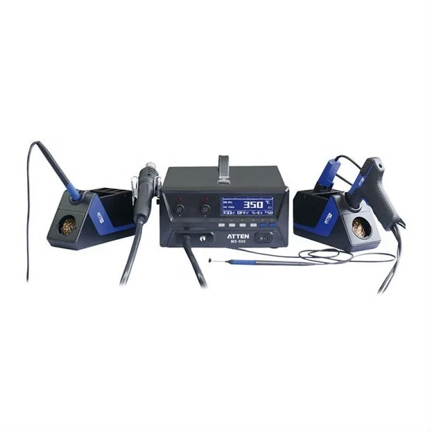 

Maintenance system atten ms-900 500w 4 in1 Rework Station electric iron tweezers hot air gun soldering station