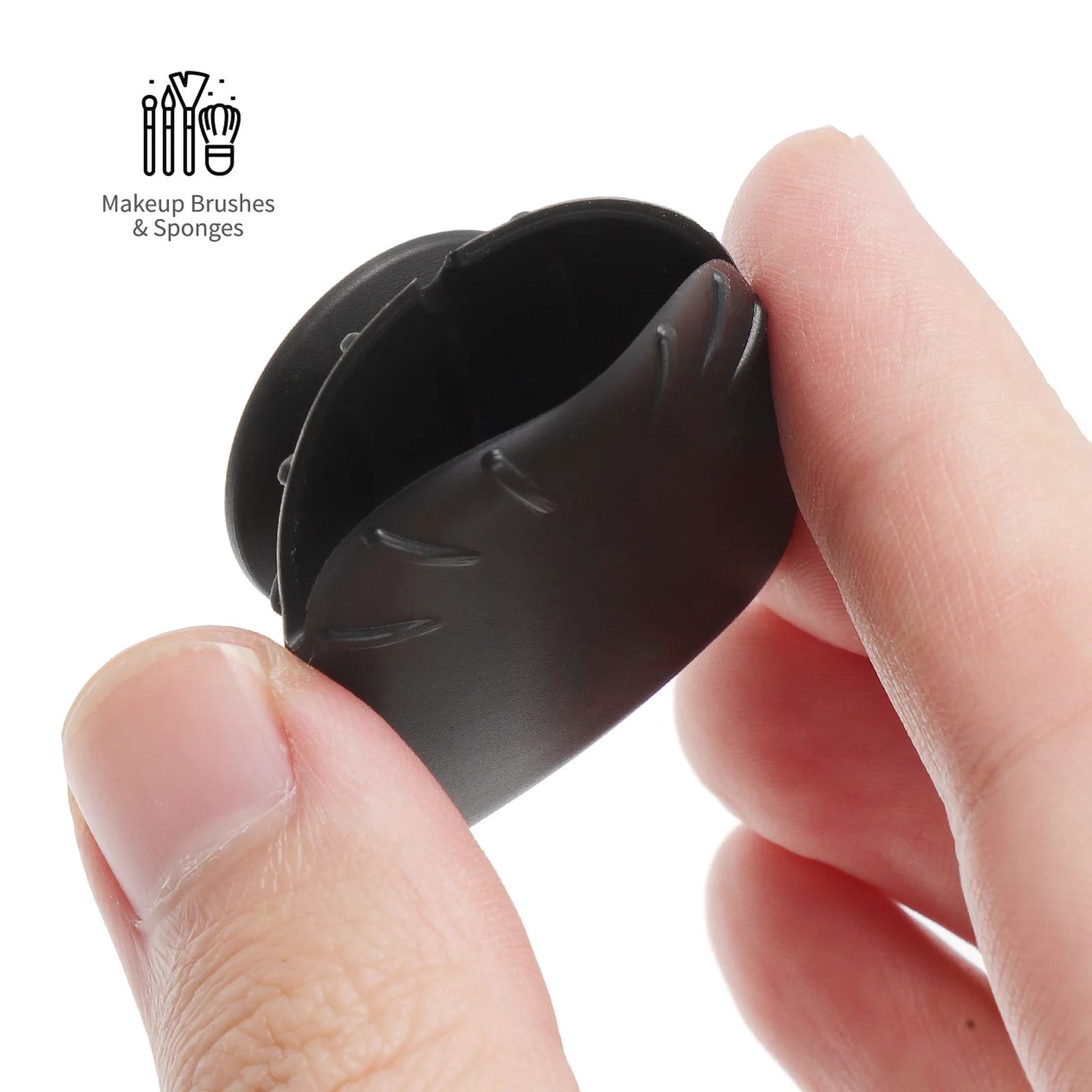 

4Pcs Makeup Brush Covers Silicone Facial Mask Brush Cover Anti-Lost Travel Storage Protector Bristle Guard for Hygiene and