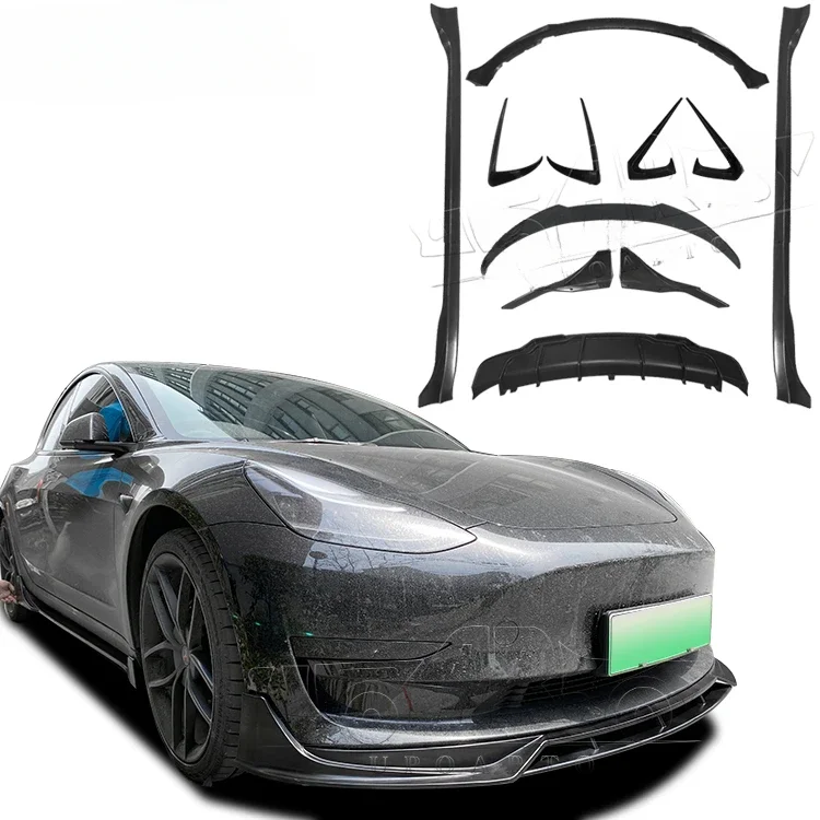 

Haosheng Car Spoilers Factory Produce Carbon Fiber AERO Style Car Styling Modified Garnish Body Kit For Tesla Model 3 2017+