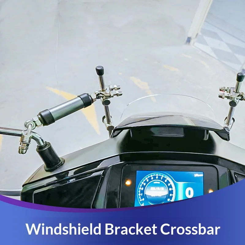 【Premium】 For Motorcycle Crossbar Windshield Bracket Mirror Reinforce Aluminum Bar Parts