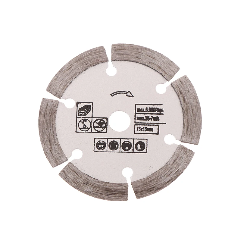 

High Quality 3 " Stone Cutting Disc Mini Saw Blade 75mm Diamond Cutting Blade Ceramic Concrete Marble Cutting For Angle Grinder~