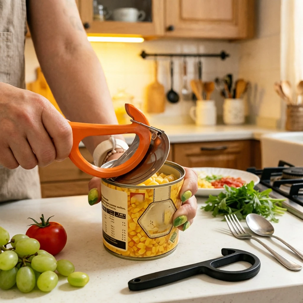 3D Printing Durable Plastic Can Opener: Ergonomic, Portable for Camping & Home. Reliable for Restaurants, BBQs & College Parties