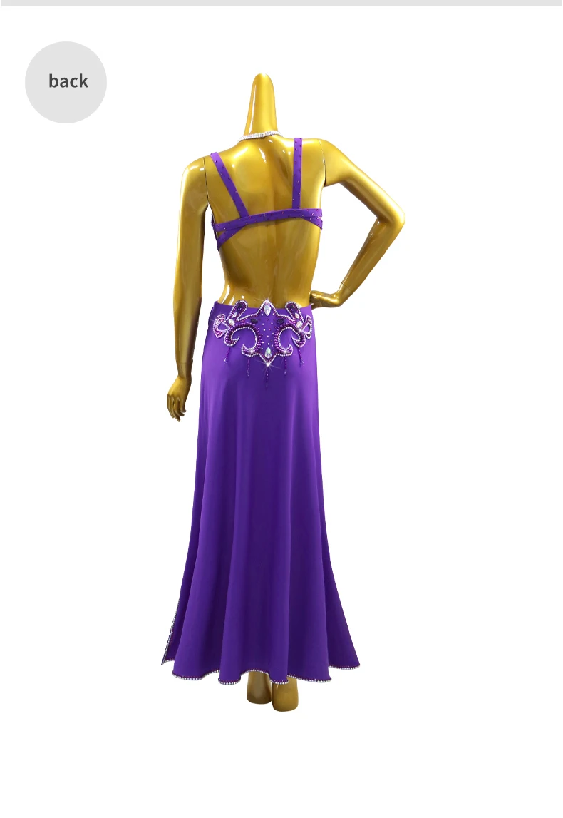 Damen Abend-Bauchtanzkleid, langer Rock, Tanzanzug, Tanzkleidung, orientalisches Bühnenkostüm, Bauchtanz-Performance-Outfit, Übungskleidung für Mädchen – Detail 10