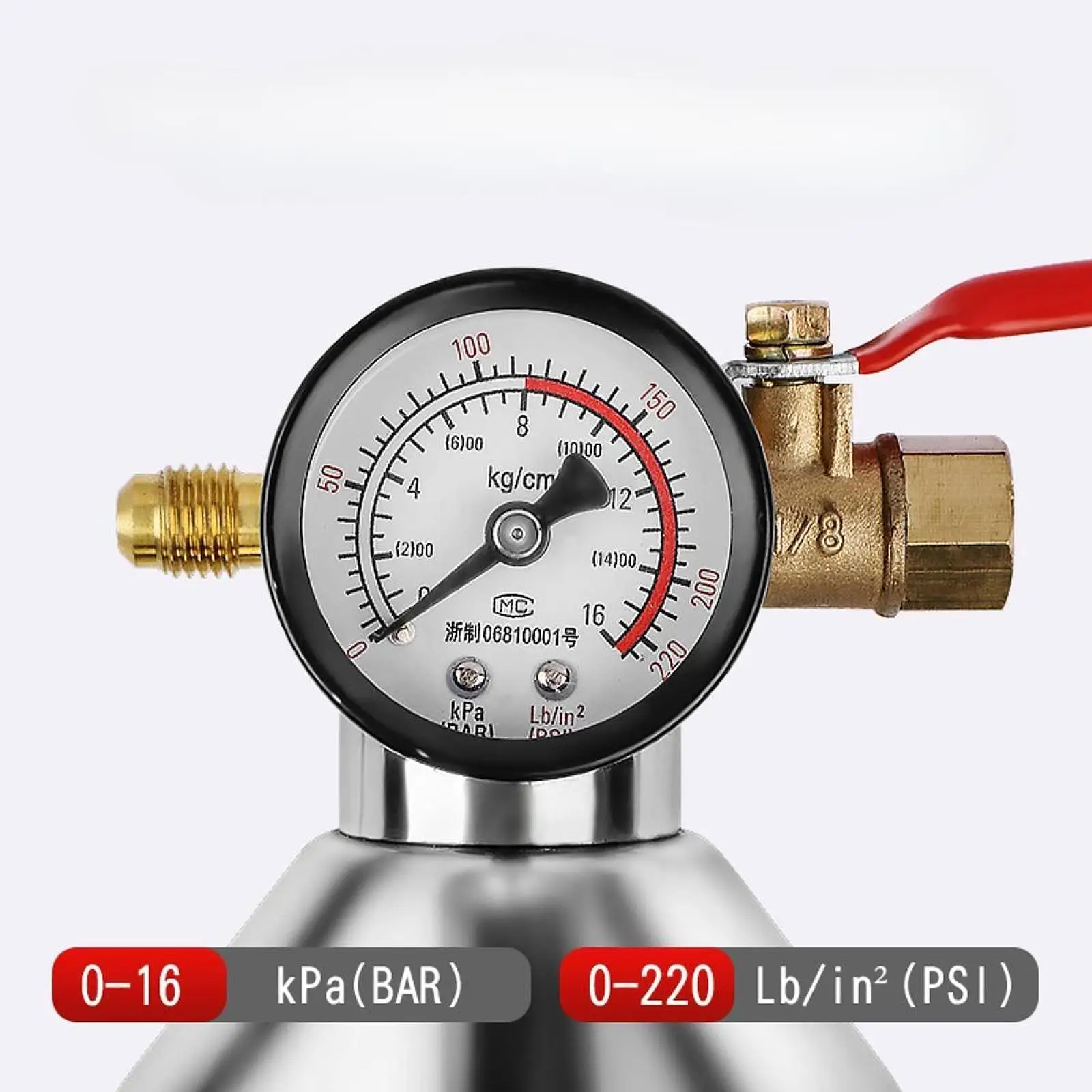 

AC System Flush Kit Durable Steel Canister Bottle Pipe Cleaning Tool for Car High Pressure Washer Maintenance