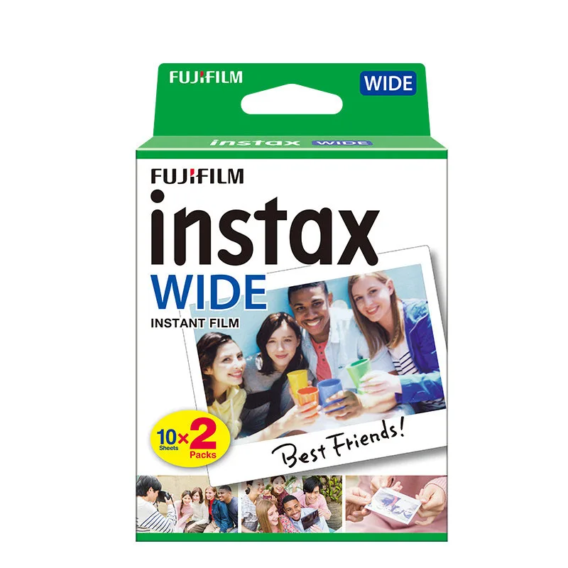 10/20/40/60/80/100 Sheets Fujifilm Instax Wide Film White Edge Paper for Fuji Instant Camera WIDE 210 300 400 Link Wide Printer