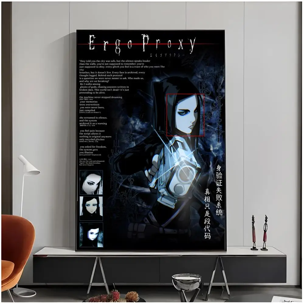 Philosophical Anime E-Ergo Proxy Poster Living Room Bedroom Decorative Print Unframed Decor