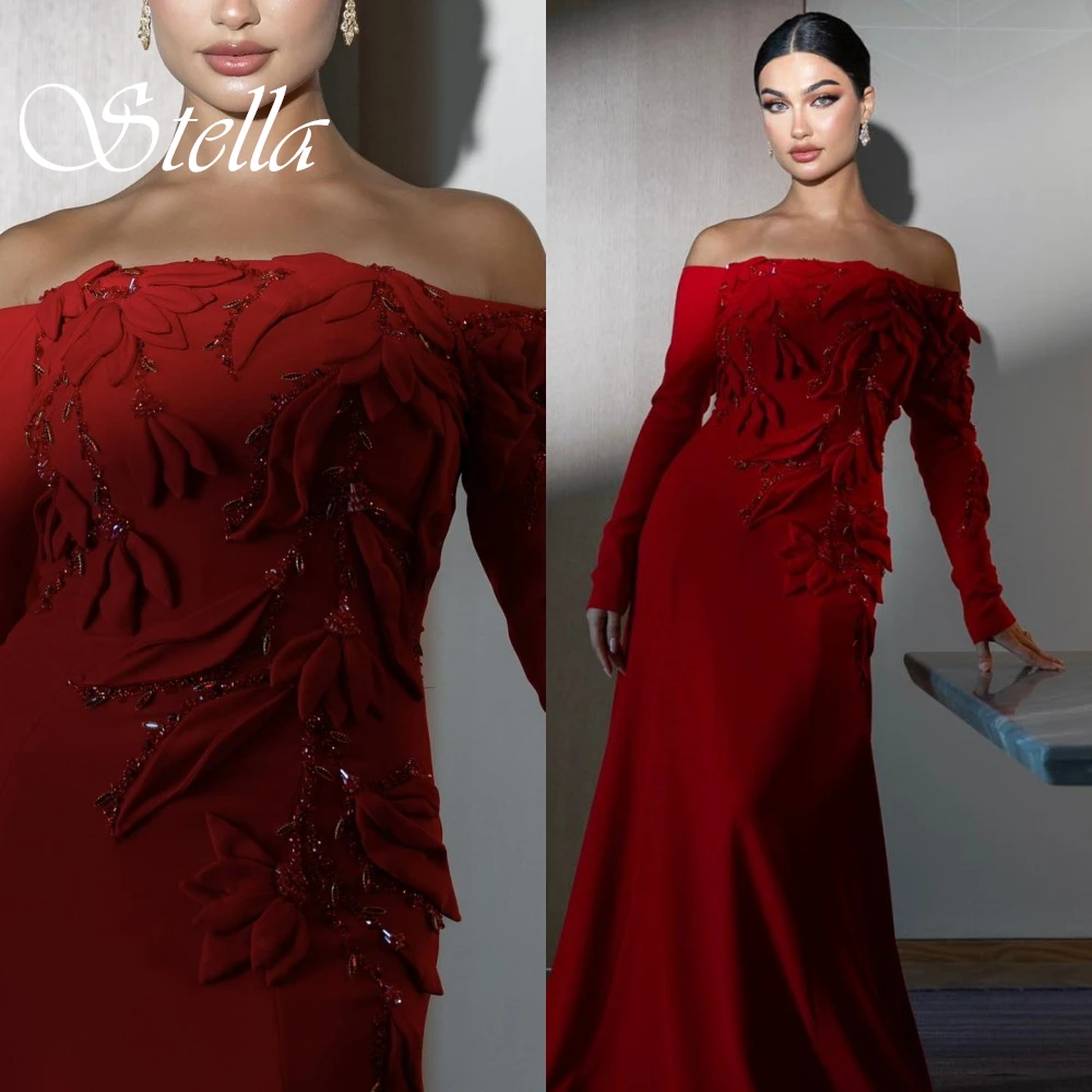 Sukienka wieczorowa na ramiączkach z długim rękawem, wysokiej jakości, z dżerseju, na studniówkę, z delikatnymi kryształkami, szyta na miarę, wykwintna.