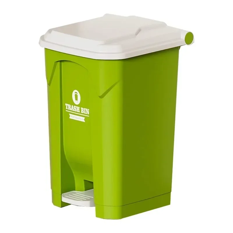 Foot-operated Kitchen Trash Can Commercial Large-capacity Large-scale Foot-stepped High-value Light Luxury Outdoor Trash Can