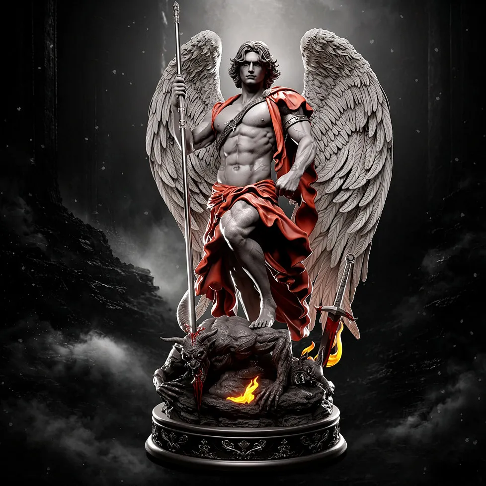 

Overall heights 60mm 85mm 95mm Resin model kit, white mold, self-assembled and colored by oneself TD-7851/3D