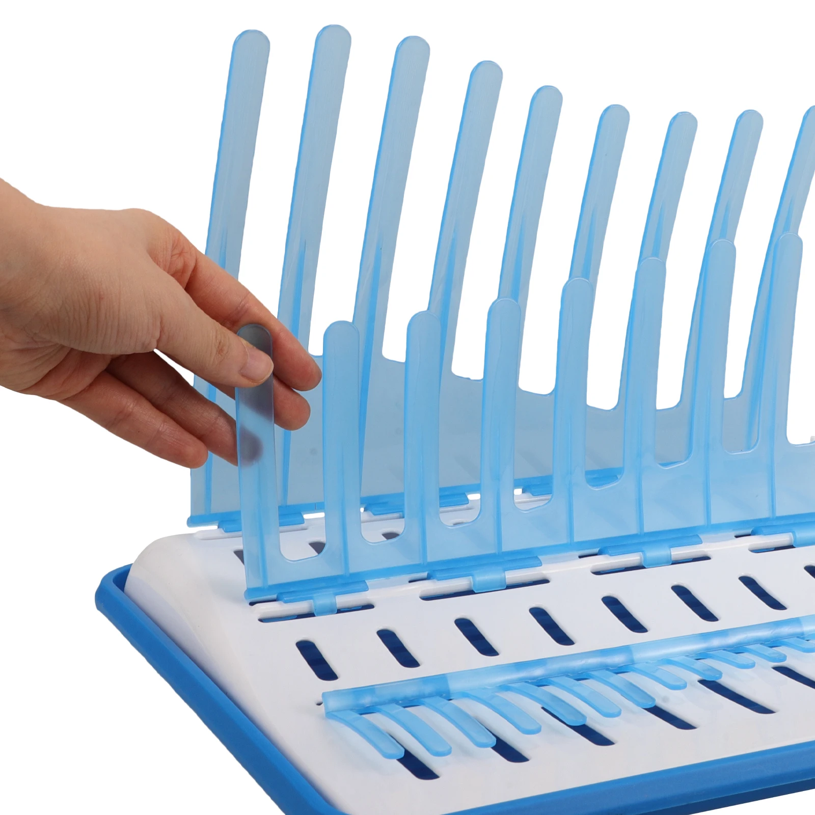 

Sturdy Holder Drainer For Babies Countertop Removable Folding Space Saving Portable Bottle Dryer Stand Tray Mugs Cups