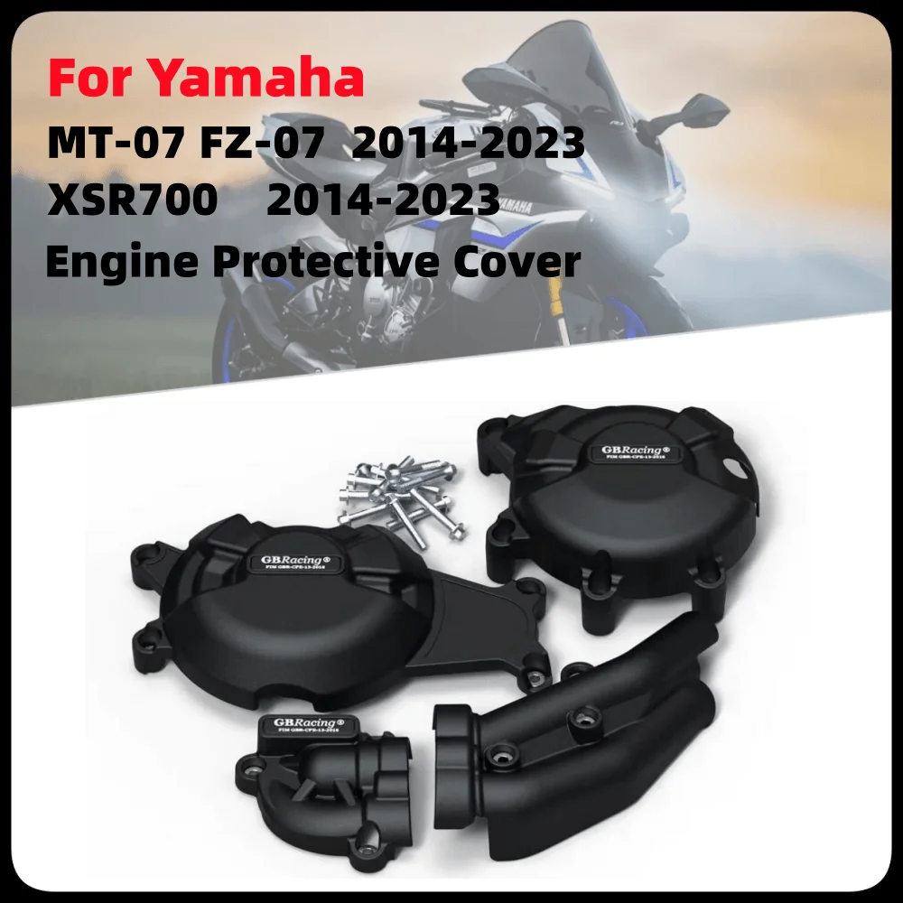 

For YAMAHA MT07 FZ07 XSR700 TENERE700 2014-2023 GB Racing Engine Protect Cover Motorcycle Clutch Pulse Protection Accessories