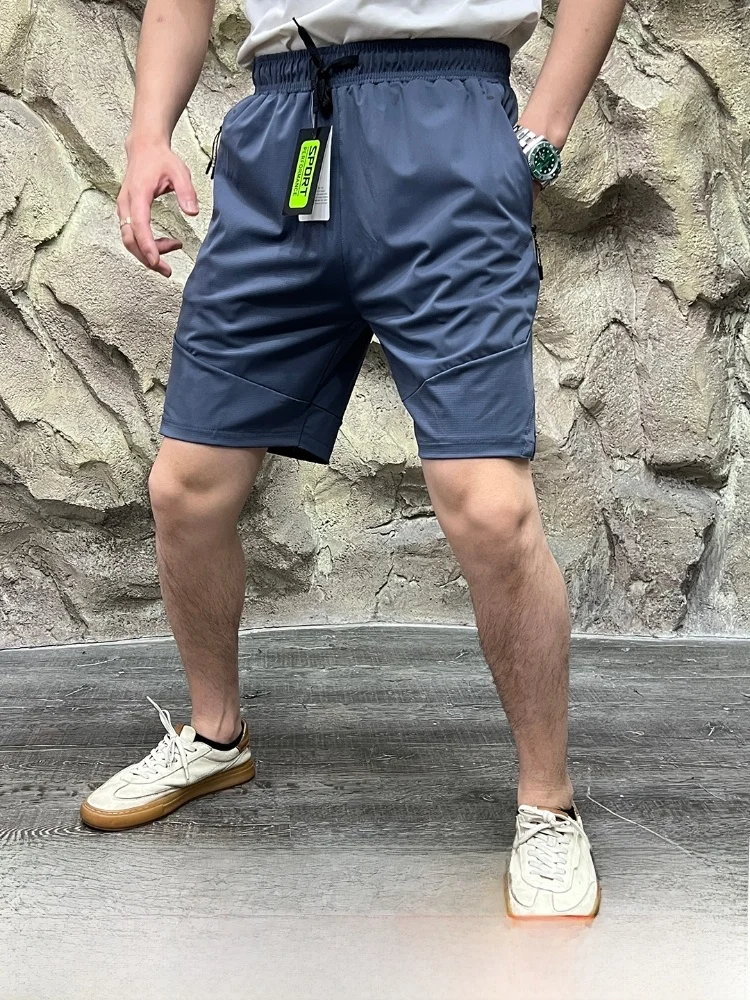 

Мужские спортивные брюки для улицы, дышащие, тонкие, летние, с высокой талией, прямые брюки, повседневные брюки без косточек