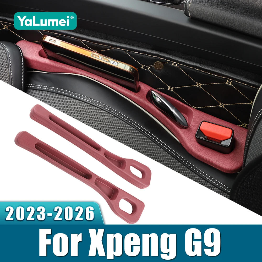 For Xpeng G9 XiaoPeng G9 2023 2024 2025 2026 2PCS Universal Car Seat Leak Proof Strips Gap Side Seam Filler Storage Accessories