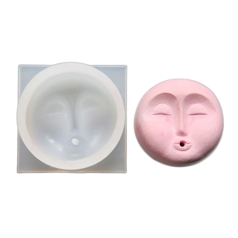 Incenses Holder Resin Molds Human Face Incenses Holder Silicone Molds DIY Dropship