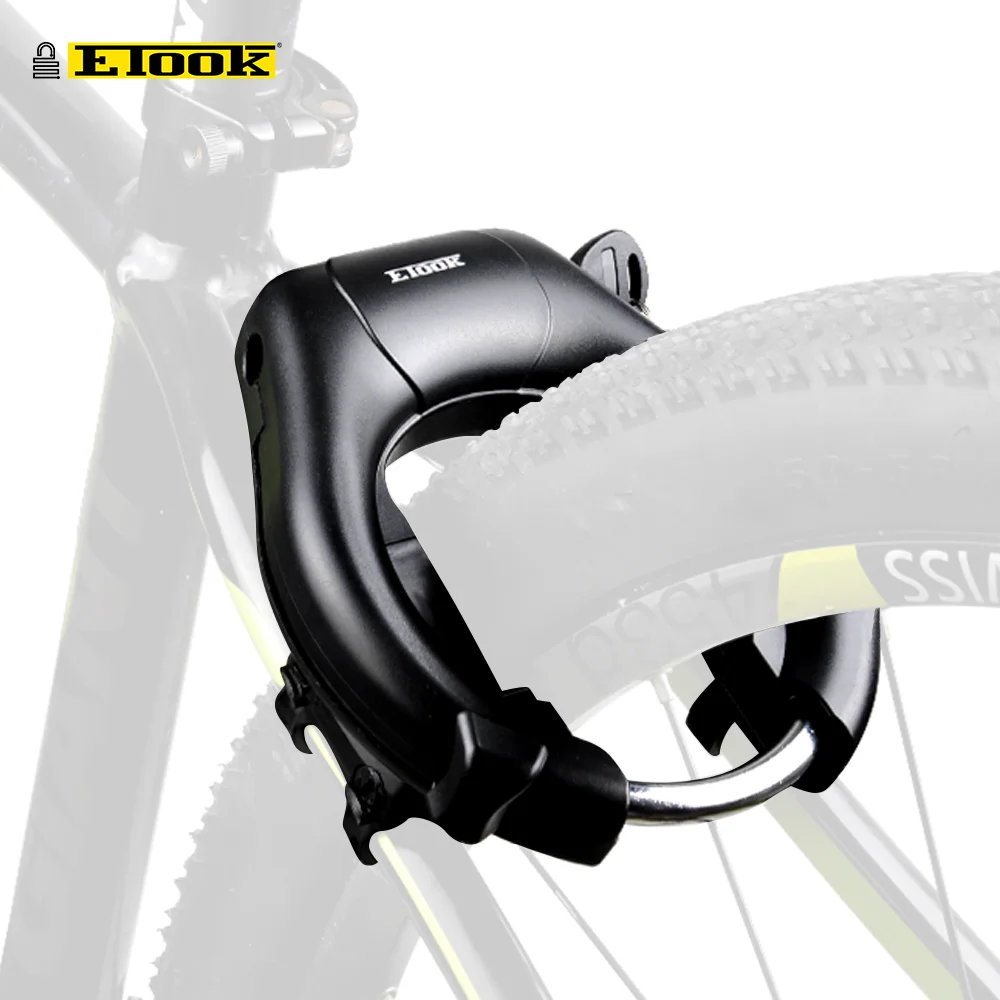 ETOOK Bike Horseshoe Lock Anti-Theft Bike Hardened Steel Pipe Lock Portable High Safety Road Mountain Durable Bicycle Lock