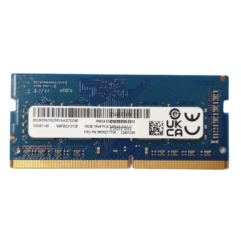 

5M30V06810 For Lenovo MEMORY 16G DDR4 3200 SODIMM RAMAXEL