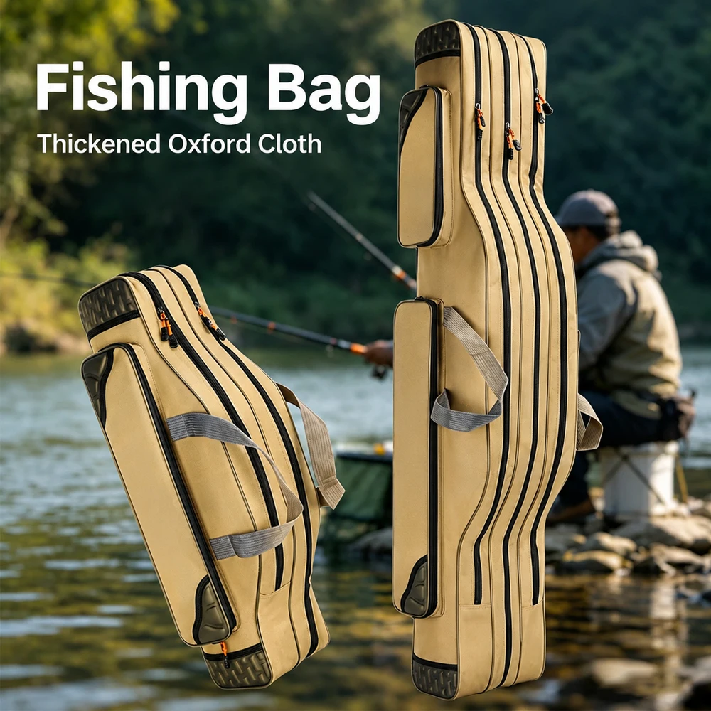 large-capacity-fishing-rod-bag-2-3-layer-70-130cm-durable-canvas-sea-pole-tackle-storage-case-crossbody-carrierv