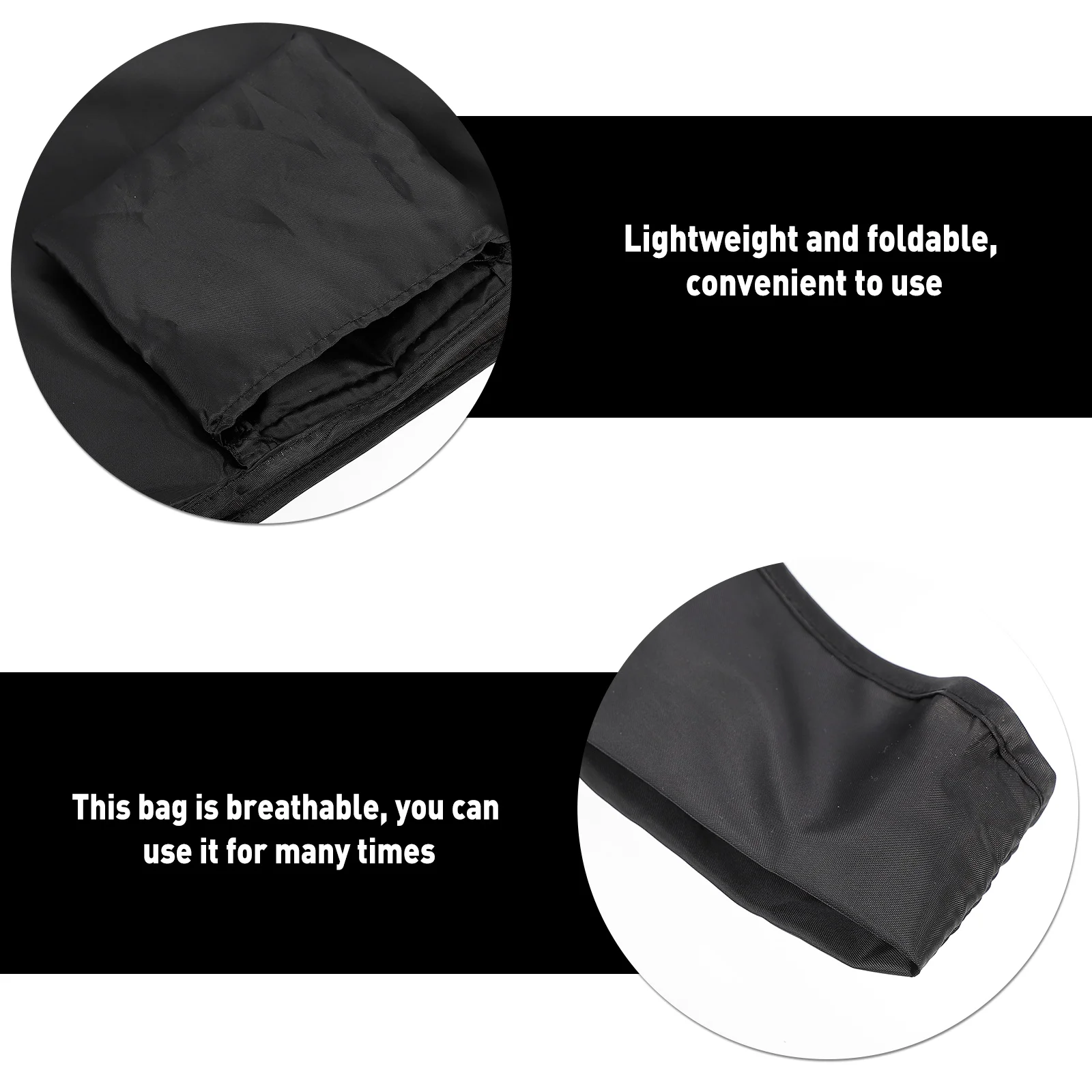 

3Pcs EcoFriendly ShoppingBag Foldable Lightweight GroceryStorage Pouch DailyUse PortableBag Supermarket StorageBag