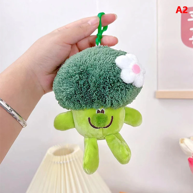 Cute Vegetable Broccoli Plush Stuffed Doll Cauliflower Soft Plush Toy Couple Keychain Bag Pendant Kid Gift