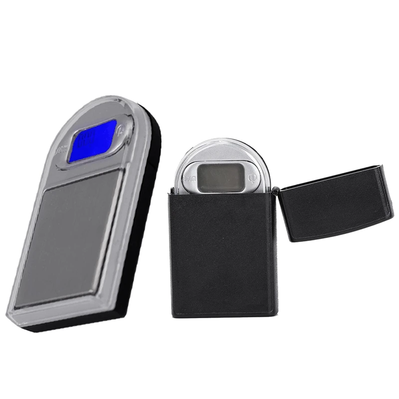 Mini báscula electrónica de bolsillo para joyería, balanza Digital portátil de precisión con pantalla LCD, estilo encendedor, 0,01x200G de gramo