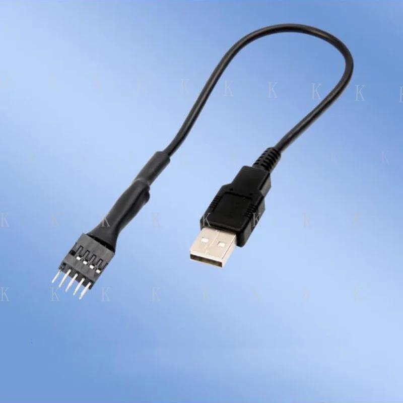 

C ДЛЯ 20 СМ Один USB-кабель «папа» к материнской плате 9-контактный экранированный внешний встроенный TBY #