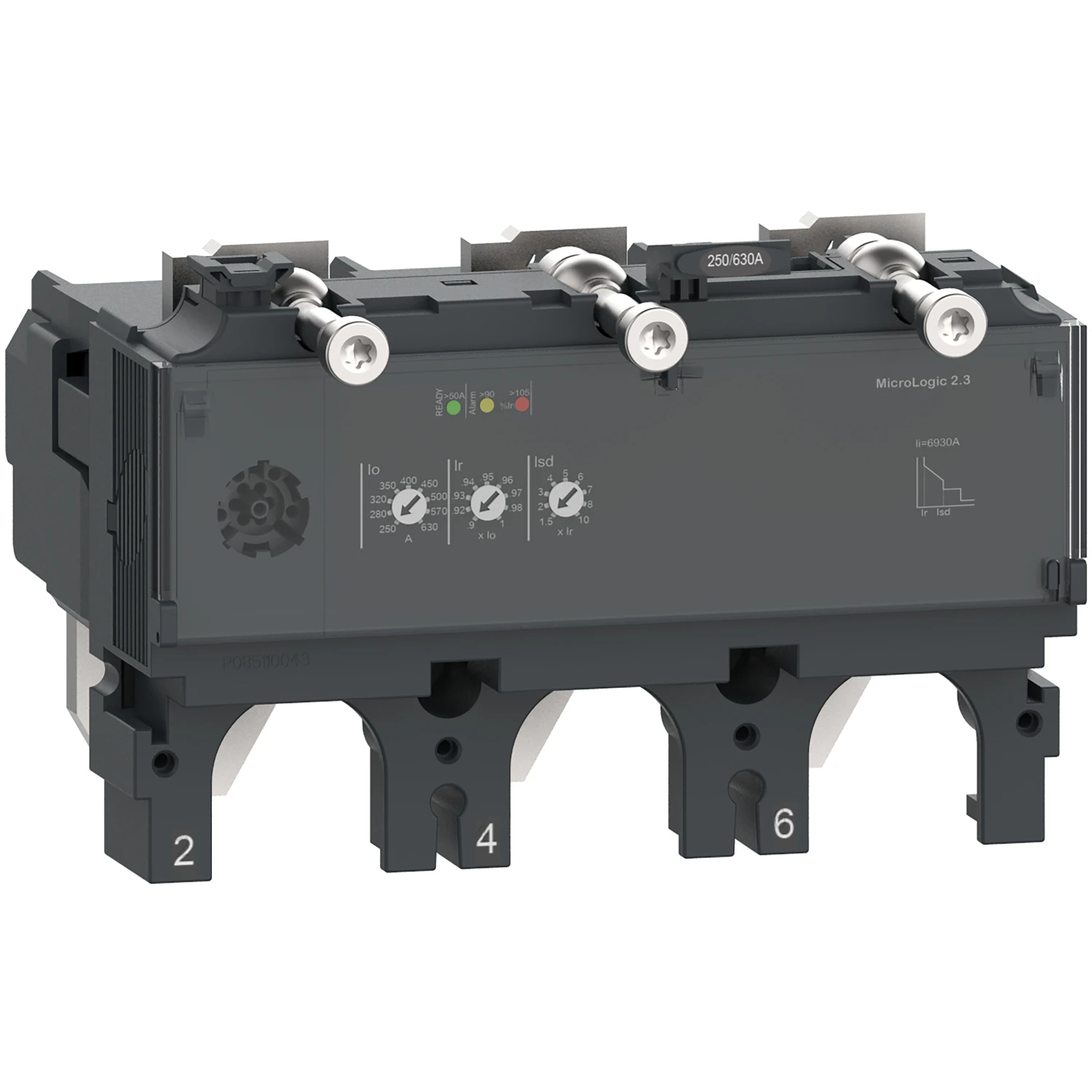 LV432081 new model C4032D400 TRIP UNIT NSX400 AC 3P3D 400A 2.3 Trip unit MicroLogic 2.3, ComPacT NSX400/630, 3 poles, electronic