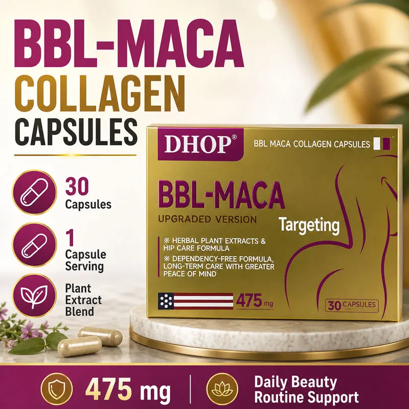 DHOP BBL-MACA Plump Buttocks Capsules with Pueraria Mirifica Extract Fenugreek Extract Maca Extract and Vitamin E 30 Capsules