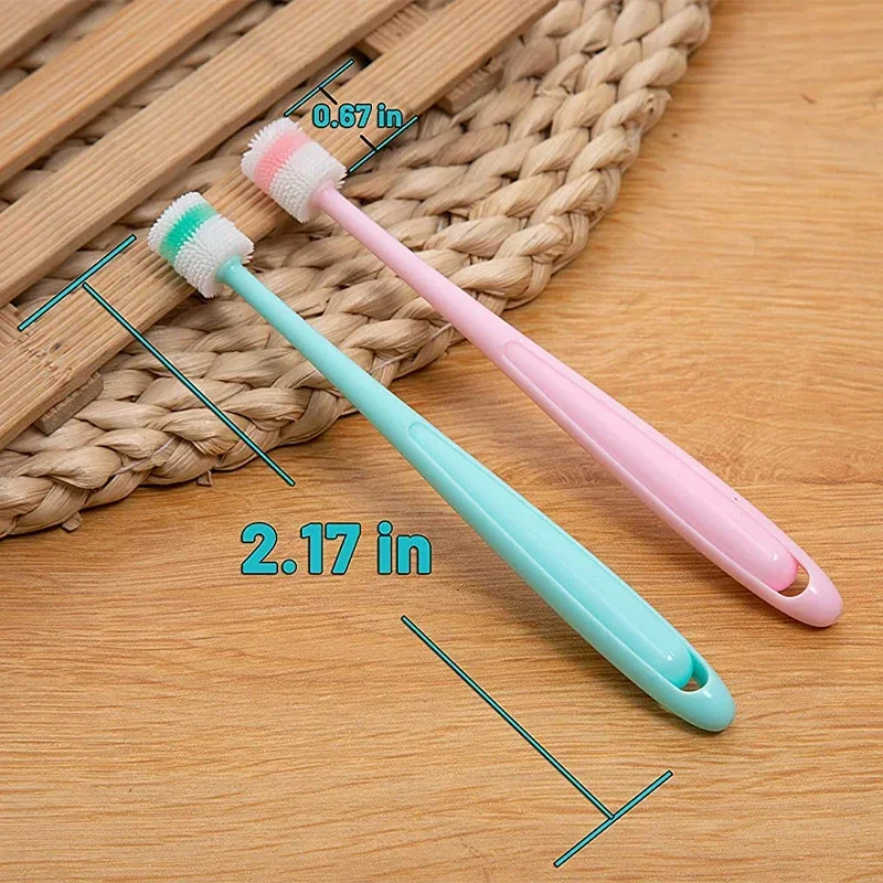 Dog Toothbrush 360 Degree Soft Silicone Cat Dental Care Cat Toothbrush Oral Hygiene Easy To Handle Deep Clean Dog accessories