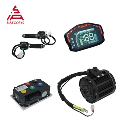 MOTOR QS QS138 de 3000W, 70H, 6000W, máximo continuo, 72V, 100KPH, Kit de conversión de Motor de accionamiento medio con controlador SIAYQ72180