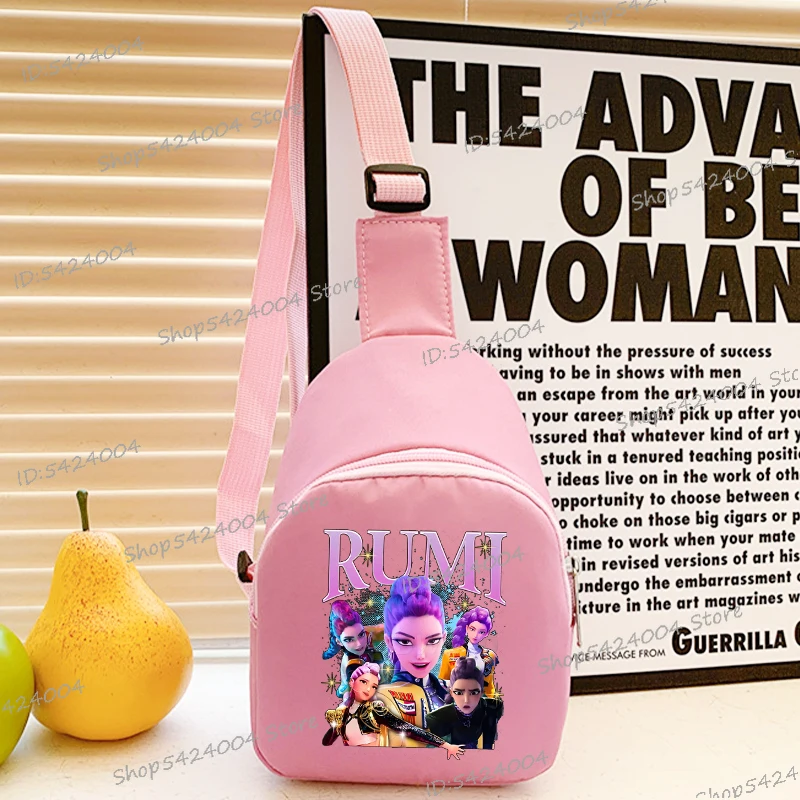 الأطفال حقيبة صدر للرجال أنيمي الكرتون شخصيات الفيلم هدايا عيد ميلاد بنين بنات البوب حقيبة كتف حقيبة كروسبودي صغيرة محفظة الوردي