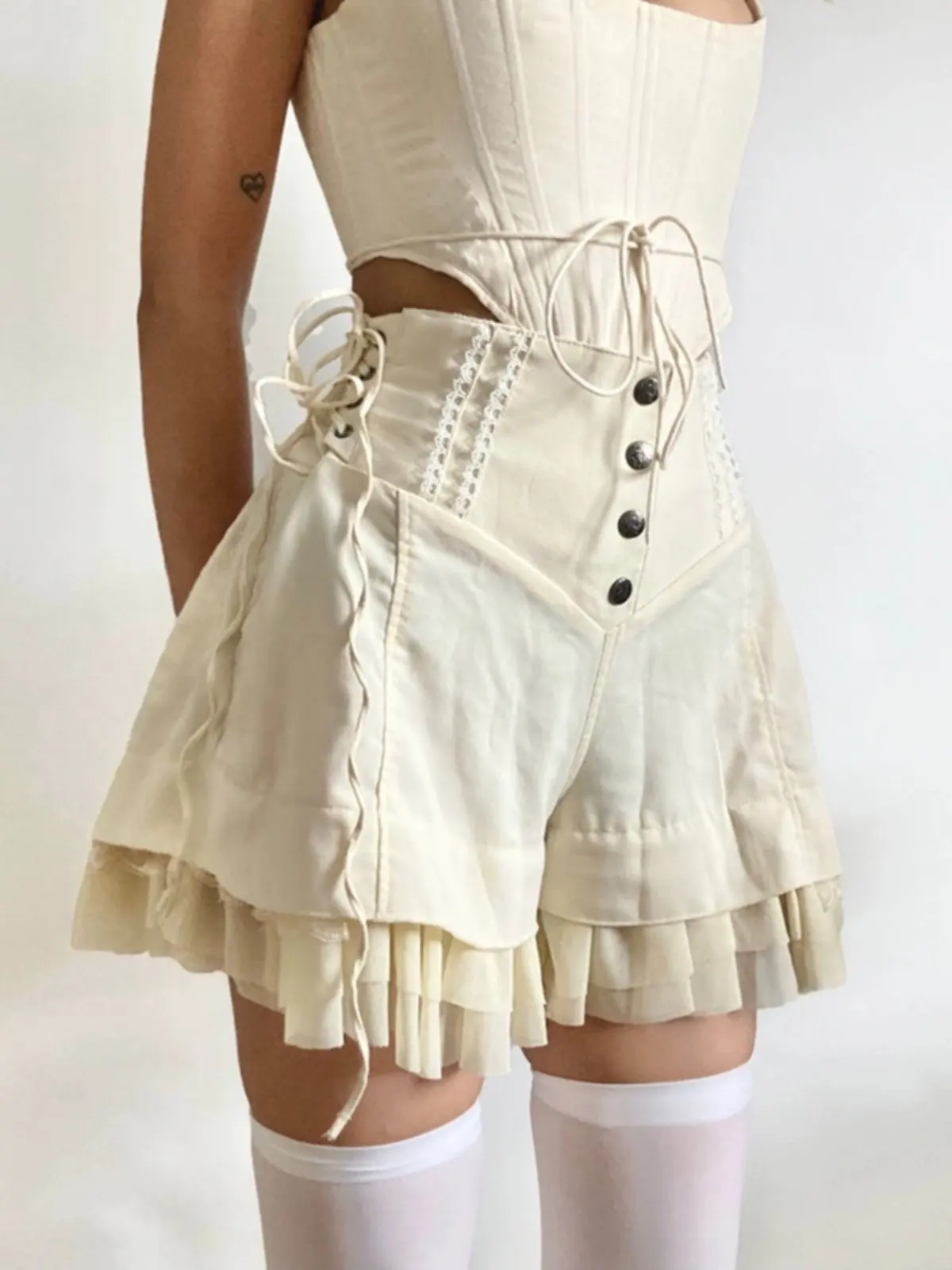 

Женские мини-шорты цвета хаки в стиле стритвир, винтажные, в стиле Y2K, гяру, пэчворк, микро-шорты с высокой талией, летние шорты-хотпанты