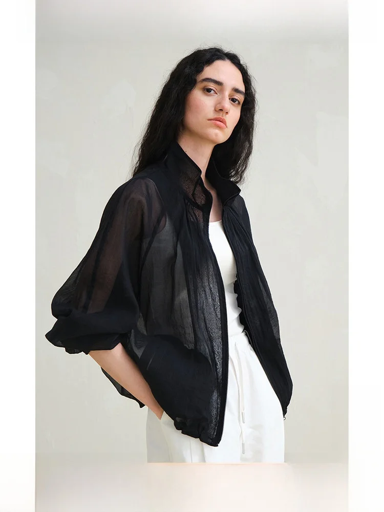 

Легкая тонкая куртка для путешествий с защитой от солнца и кондиционированием воздуха, черная, повседневная, женская, легкая, для защиты от солнца...