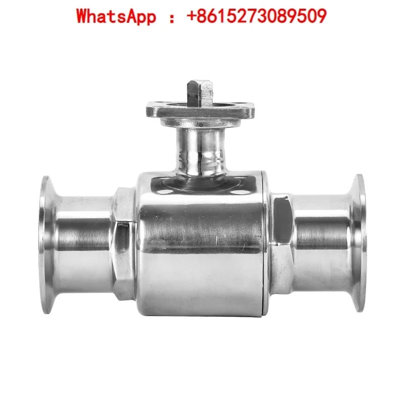 platform ball valve straight through quick assembly quick connection stainless steel 304 electric DN50 pneumatic 1 inch ferrule