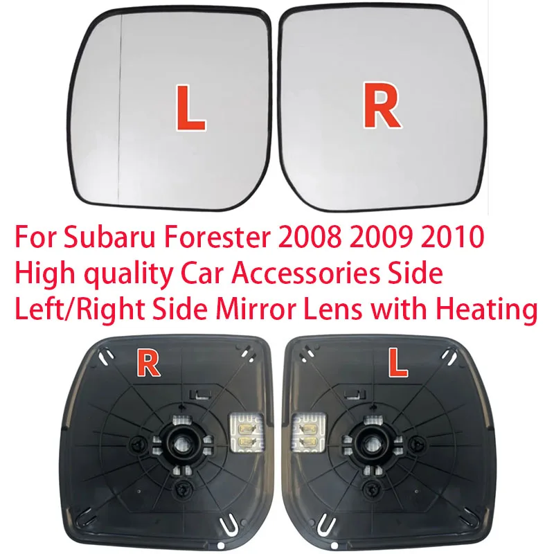 

Car Mirrors For Subaru Forester 2008 2009 2010 High quality Car Accessories Side Left/Right Side Mirror Lens with Heating