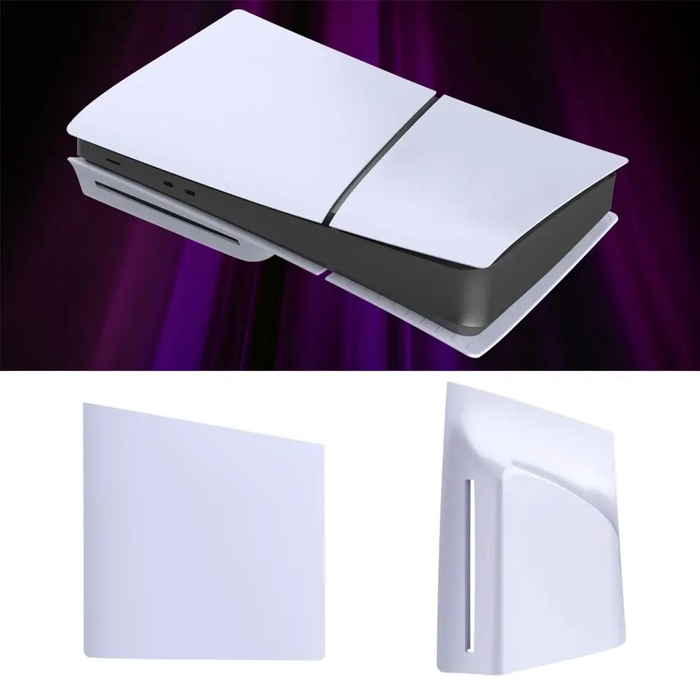 paineis-brancos-rigidos-de-alta-qualidade-para-substituicao-peca-Unica-placa-lateral-tampa-frontal-em-abs-para-ps5-slim-versoes-com-leitor-de-disco-e-digital