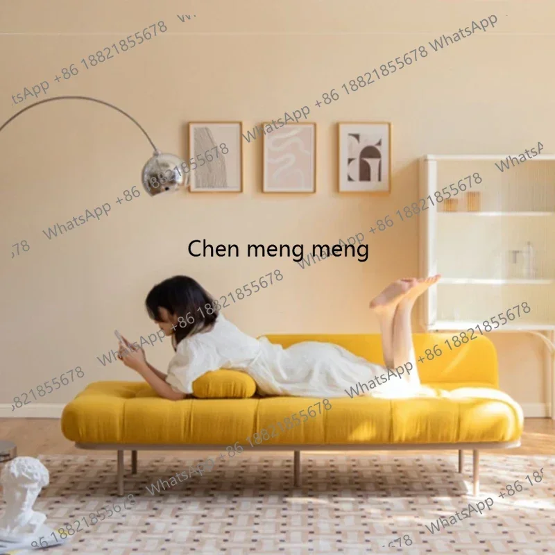 

RR Postmodern Adults Sofas Yellow Double Adjustable Italian Designer Lounge Couch Modern Minimalist Salon Divano Trendy Furnitu