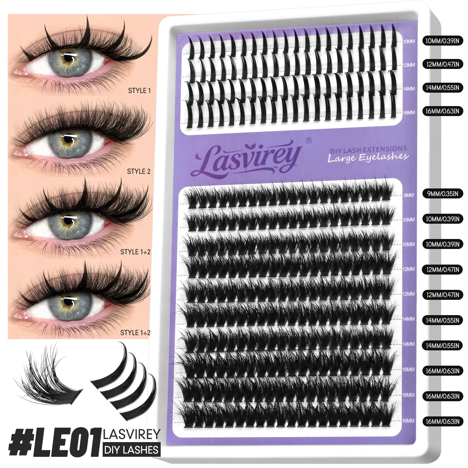 Fluffy Lash Clusters DIY Spiky Cluster Lashes