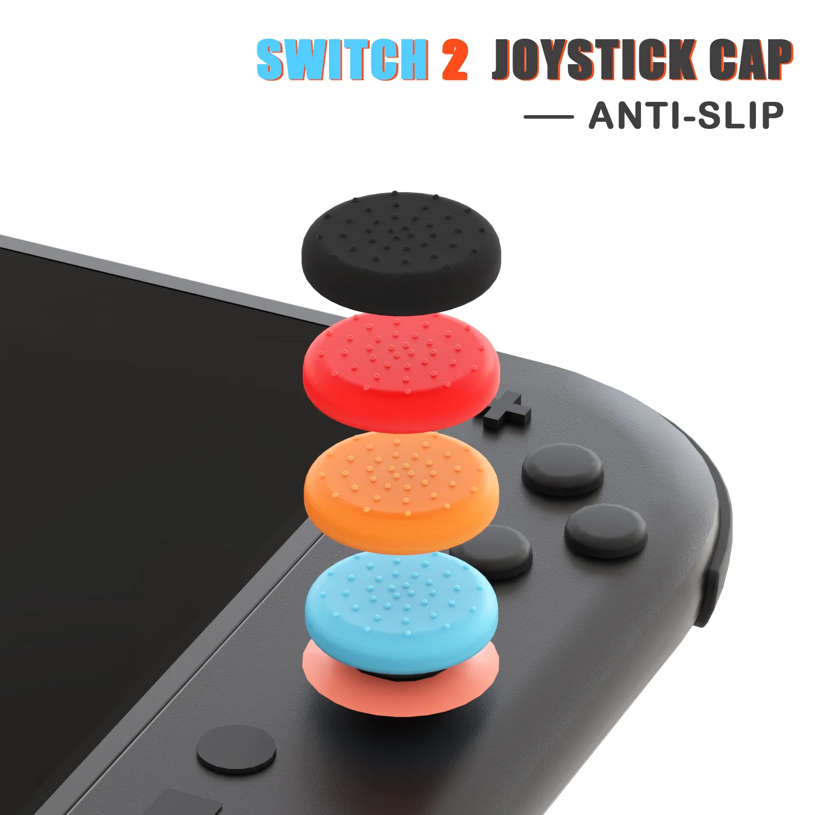 Left and right handle rocker cap For Nintendo Switch 2 rocker cap Rocker 3D non-slip button cap