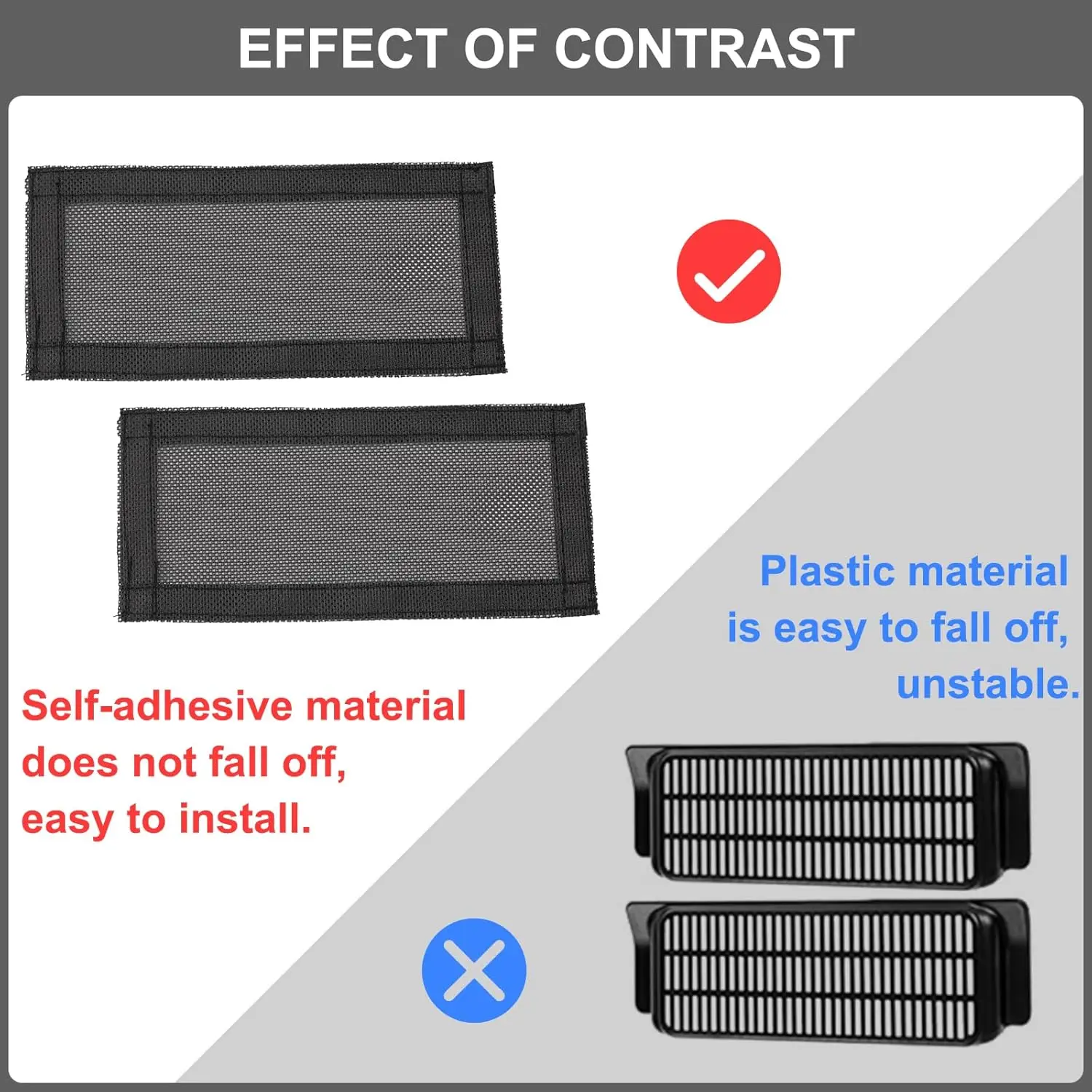 2 Pcs For Tesla Model Y 3 Highland 2024 Air Vents Cover Under Seat Outlet Protector Anti-blocking Dust Mesh Interior Accessories