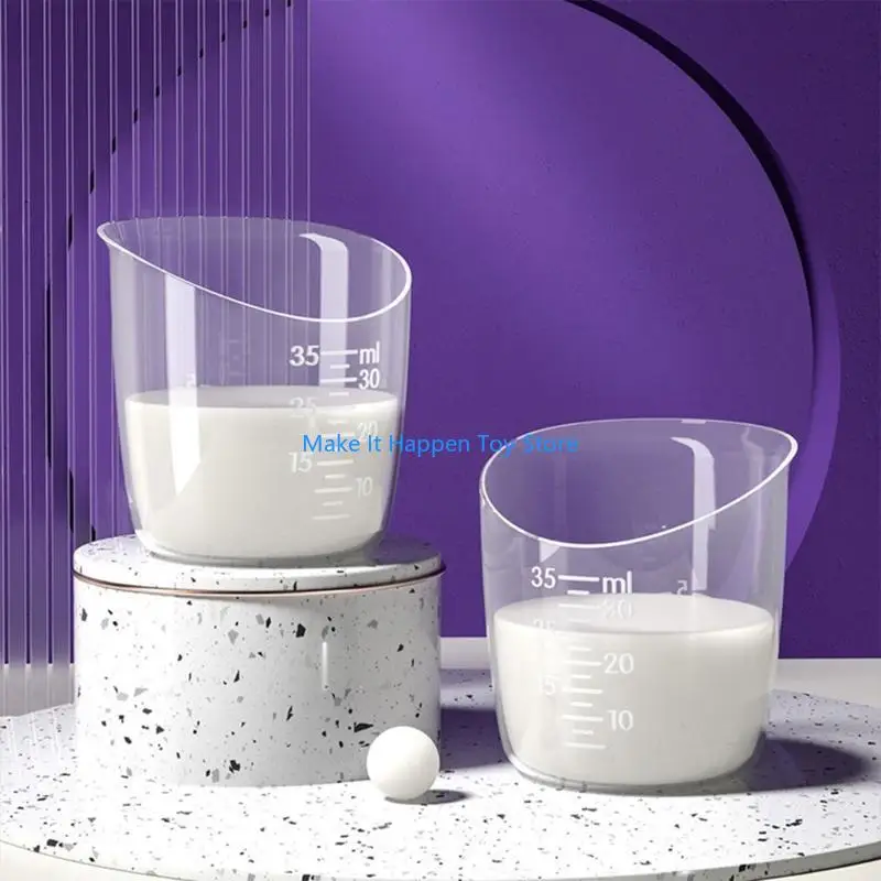 28EC 4 pezzi/set tazza per l'alimentazione del bambino, piccola tazza dosatrice, manometri antisoffocamento per bottiglia