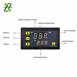 W3230 Mini Digital Temperature Controller 12V 24V 220V Thermostat Regulator Heating Cooling Control Thermoregulator With Sensor