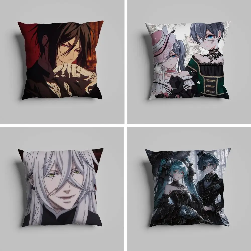 

Pillow Case luxurious home office, sofa decorative Multi sized car seat cushions, pillowcases Trendy Black butler