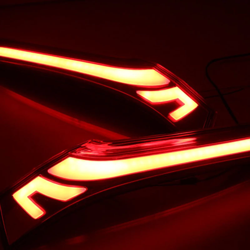 LED DRL Rear Bumper Light Brake Warning Tail Light for Honda Fit Jazz 2014 2015 2016 2017