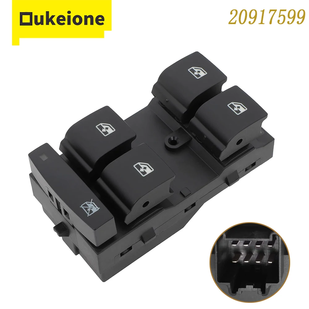 20917599 Front Left Window Switch Lifter Control Button for Chevrolet Malibu 2015 2016 Cruze 2011 2012-2016 8 Pins