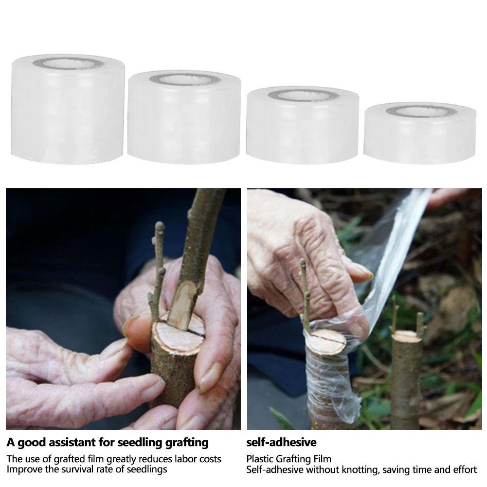 2/34/5cm PE Grafting Tape Film Self-adhesive Portable Garden Tree Plants Seedlings Grafting Supplies Stretchable Eco-friendly