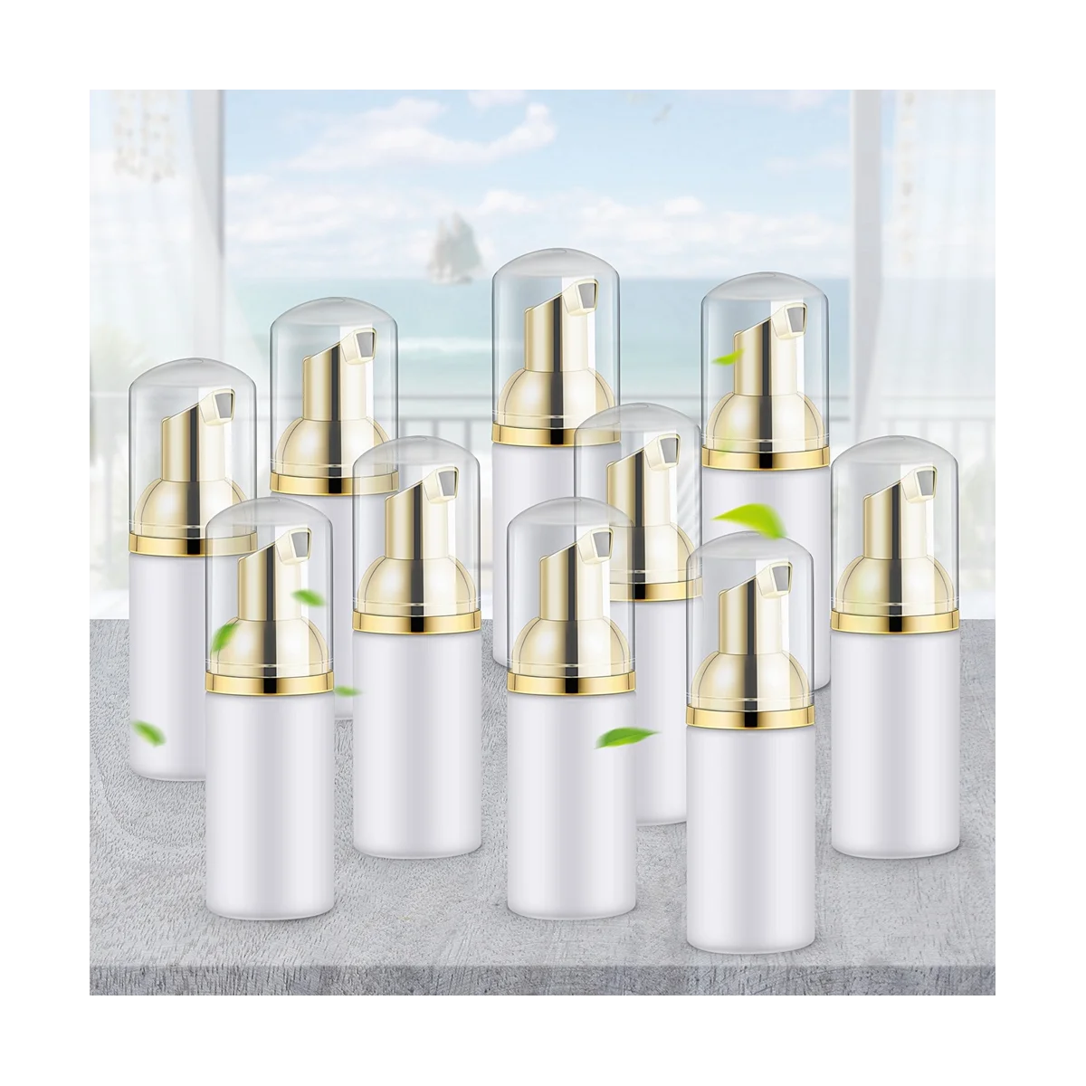 20 قطعة 30 مللي زجاجة رغوة بلاستيكية موزع سائل موس الصابون ، رغوة الشامبو غسول تعبئة زجاجات الرغوة-ABPX