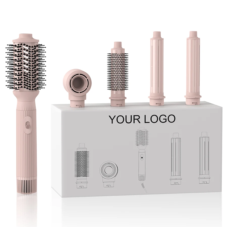 

5 in 1 Hair Dryer Hot Combs Straightener Comb Curler Blow Dryer Brush One Step Home Hot Air Styler Hand Dryer for Hair