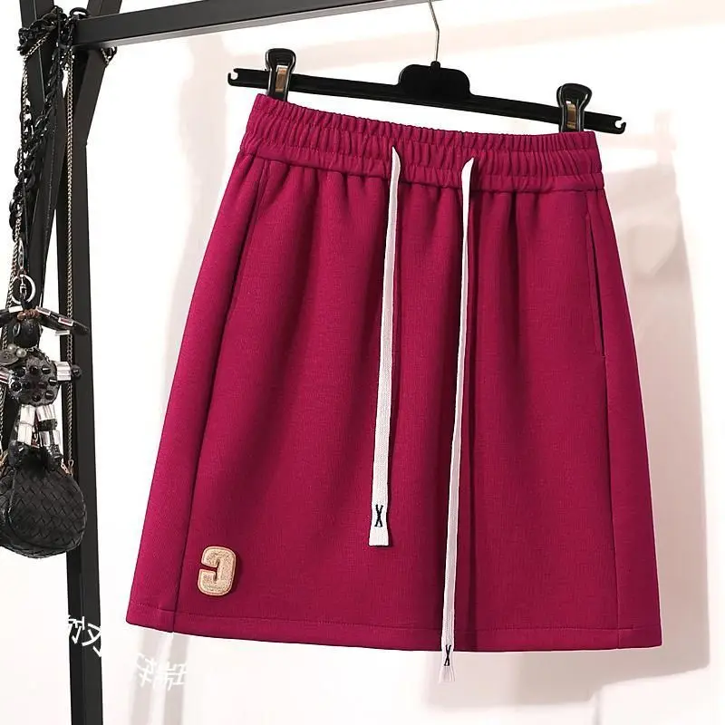 ファットMM 秋冬インナー 露出防止ヒップAラインショートスカート 300キャティーズ 大きいサイズ ハイウエスト スリムスカート 女性用