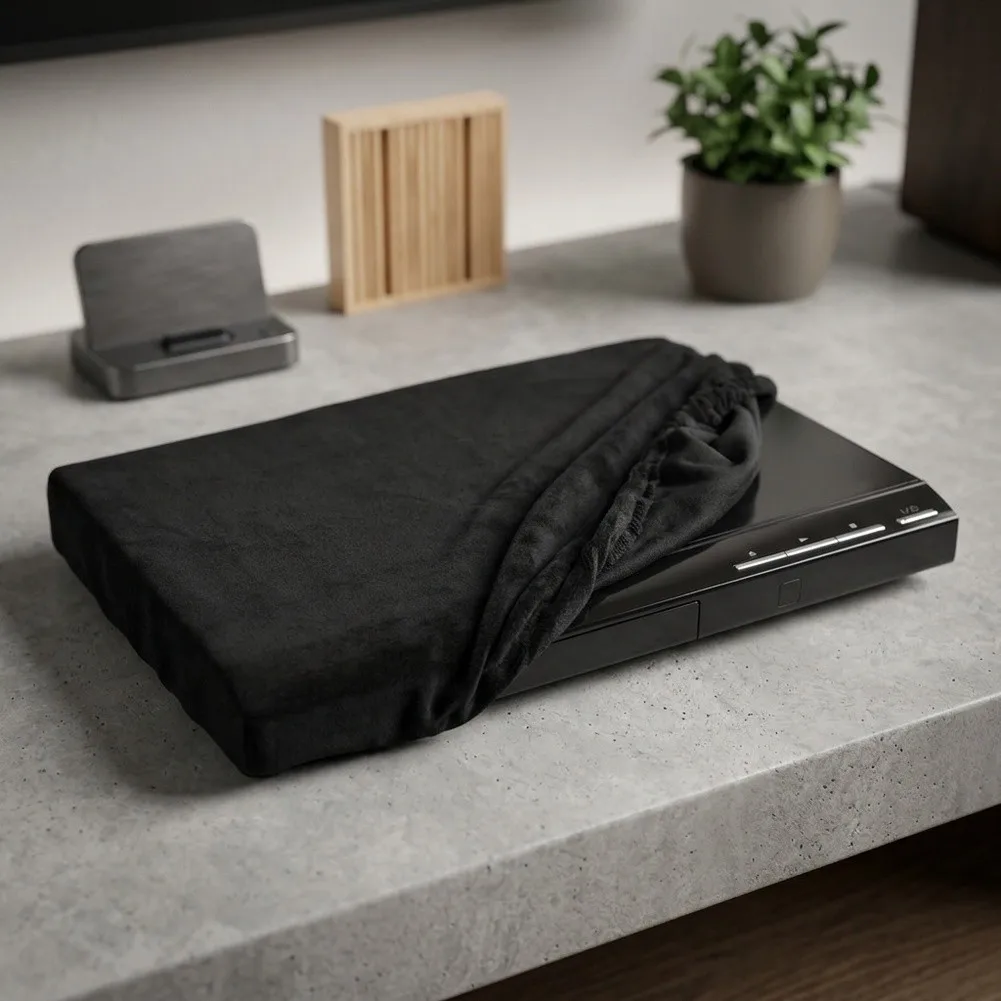 Black Nylon Dust Cover for Sony DVPSR510H Protective Case Lightweight Compact Size 24cm by 19cm by 3 5cm Dust for proof