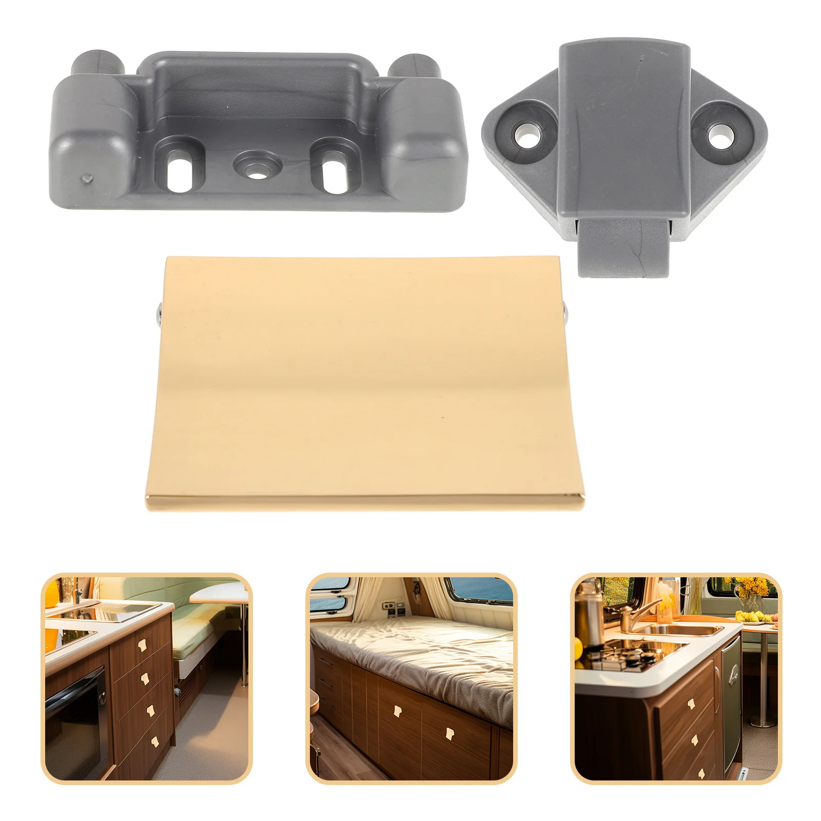 

1Set Pull Latch for Rv Cabinet Doors Drawers Keyless Operation High Precision Strong Reliability Wide Applications